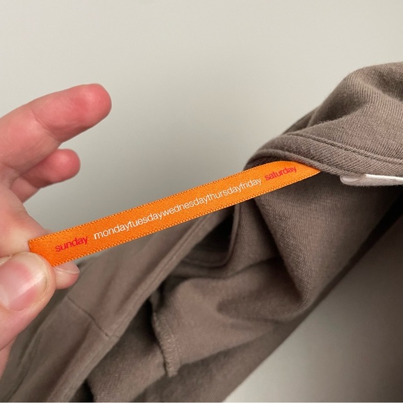 Anthropologie Saturday Sunday Olive Brown Tie Front Cardigan Jacket Sweater - Picture 5 of 9